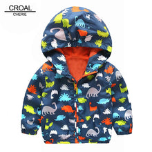 Load image into Gallery viewer, 80-120cm Cute Dinosaur Spring Children Coat Autumn Kids Jacket Boys Outerwear Coats Active Boy WindbreakerHigh Quality UNISEX Best Children Items In ValeriusCreate!
