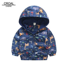 Load image into Gallery viewer, 80-120cm Cute Dinosaur Spring Children Coat Autumn Kids Jacket Boys Outerwear Coats Active Boy WindbreakerHigh Quality UNISEX Best Children Items In ValeriusCreate!