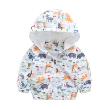 Load image into Gallery viewer, 80-120cm Cute Dinosaur Spring Children Coat Autumn Kids Jacket Boys Outerwear Coats Active Boy WindbreakerHigh Quality UNISEX Best Children Items In ValeriusCreate!