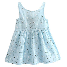 Load image into Gallery viewer, Summer Children Dress Kids Girls Sleeveless Flower Print Dress Soft Cotton Princess Dresses Girl Clothes Floral Backless Dress High Quality UNISEX Best Children Items In ValeriusCreate!