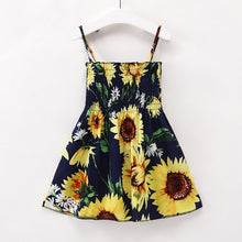 Load image into Gallery viewer, Summer Children Dress Kids Girls Sleeveless Flower Print Dress Soft Cotton Princess Dresses Girl Clothes Floral Backless Dress High Quality UNISEX Best Children Items In ValeriusCreate!