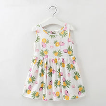 Load image into Gallery viewer, Summer Children Dress Kids Girls Sleeveless Flower Print Dress Soft Cotton Princess Dresses Girl Clothes Floral Backless Dress High Quality UNISEX Best Children Items In ValeriusCreate!