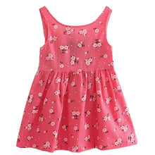 Load image into Gallery viewer, Summer Children Dress Kids Girls Sleeveless Flower Print Dress Soft Cotton Princess Dresses Girl Clothes Floral Backless Dress High Quality UNISEX Best Children Items In ValeriusCreate!