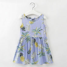 Load image into Gallery viewer, Summer Children Dress Kids Girls Sleeveless Flower Print Dress Soft Cotton Princess Dresses Girl Clothes Floral Backless Dress High Quality UNISEX Best Children Items In ValeriusCreate!