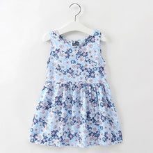 Load image into Gallery viewer, Summer Children Dress Kids Girls Sleeveless Flower Print Dress Soft Cotton Princess Dresses Girl Clothes Floral Backless Dress High Quality UNISEX Best Children Items In ValeriusCreate!