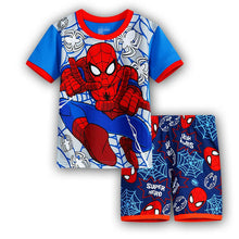 Load image into Gallery viewer, Kids Boys Girls Clothes Baby Pajamas Summer Short Sleeved Set Cartoon Spiderman Minnie Lackey Children Sleepwear