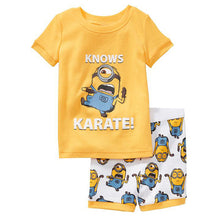 Load image into Gallery viewer, Kids Boys Girls Clothes Baby Pajamas Summer Short Sleeved Set Cartoon Spiderman Minnie Lackey Children Sleepwear