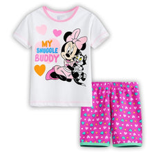 Load image into Gallery viewer, Kids Boys Girls Clothes Baby Pajamas Summer Short Sleeved Set Cartoon Spiderman Minnie Lackey Children Sleepwear