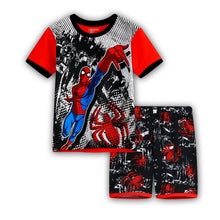 Load image into Gallery viewer, Kids Boys Girls Clothes Baby Pajamas Summer Short Sleeved Set Cartoon Spiderman Minnie Lackey Children Sleepwear