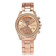 Load image into Gallery viewer, Rhinestone Watch Stainless Quartz Fashion  Best High Quality Unisex Watch ValeriusCreate