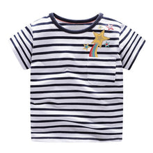 Load image into Gallery viewer, VIDMID Cotton Kids girls T-Shirt Children Summer Short Sleeve T-Shirts for Girls Clothes Cat Rabit Butterfly Baby T-Shirt tees