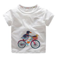Load image into Gallery viewer, VIDMID Cotton Kids girls T-Shirt Children Summer Short Sleeve T-Shirts for Girls Clothes Cat Rabit Butterfly Baby T-Shirt tees