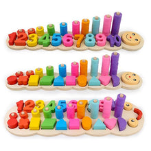 Load image into Gallery viewer, Children Wooden Montessori Materials Learning Toys Numbers Matching Digital Shape Match Early Education Teaching Math Toys High Quality Best Children Items In ValeriusCreate!
