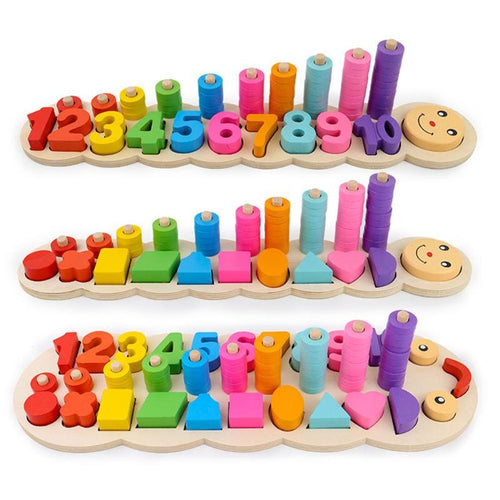 Children Wooden Montessori Materials Learning Toys Numbers Matching Digital Shape Match Early Education Teaching Math Toys High Quality Best Children Items In ValeriusCreate!