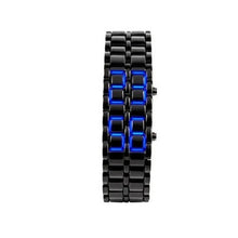 Load image into Gallery viewer, Men Women Metal LED Display Digital 225mm/8.9inch Lava hour display and select Wrist Watch Fashion  Best High Quality Unisex Watch ValeriusCreate