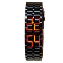 Load image into Gallery viewer, Men Women Metal LED Display Digital 225mm/8.9inch Lava hour display and select Wrist Watch Fashion  Best High Quality Unisex Watch ValeriusCreate