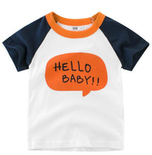 Load image into Gallery viewer, OLN Summer Kids Boys T Shirt Crown Print Short Sleeve Baby Girls T-shirts Cotton Children's T-shirt O-neck Tee Tops Boy Clothes