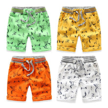 Load image into Gallery viewer, Cartoon Printed Horse Summer Boys Shorts Breathable Linen 100% Cotton Children Shorts For Girls 2-7 Years Kids Clothes
