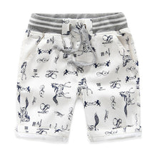 Load image into Gallery viewer, Cartoon Printed Horse Summer Boys Shorts Breathable Linen 100% Cotton Children Shorts For Girls 2-7 Years Kids Clothes