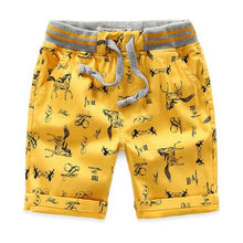 Load image into Gallery viewer, Cartoon Printed Horse Summer Boys Shorts Breathable Linen 100% Cotton Children Shorts For Girls 2-7 Years Kids Clothes