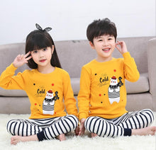 Load image into Gallery viewer, Kids Boys Sleepwear baby girl spring cotton sets Children Homewear Pajamas for Boy Pyjamas Kids Nightwear 2-13Y teenage clothes