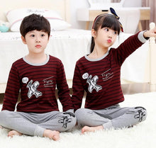 Load image into Gallery viewer, Kids Boys Sleepwear baby girl spring cotton sets Children Homewear Pajamas for Boy Pyjamas Kids Nightwear 2-13Y teenage clothes