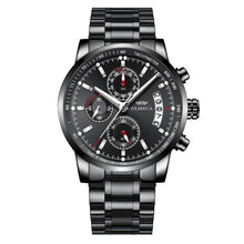 Load image into Gallery viewer, Men Business Casual Alloy Quartz Waterpoof 30 Meters Stainless Steel Bracelet Clasp Watch Round Fashion  Best High Quality Unisex Watch ValeriusCreate