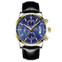 Load image into Gallery viewer, Men Business Casual Alloy Quartz Waterpoof 30 Meters Stainless Steel Bracelet Clasp Watch Round Fashion  Best High Quality Unisex Watch ValeriusCreate