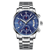 Load image into Gallery viewer, Men Business Casual Alloy Quartz Waterpoof 30 Meters Stainless Steel Bracelet Clasp Watch Round Fashion  Best High Quality Unisex Watch ValeriusCreate