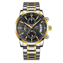 Load image into Gallery viewer, Men Business Casual Alloy Quartz Waterpoof 30 Meters Stainless Steel Bracelet Clasp Watch Round Fashion  Best High Quality Unisex Watch ValeriusCreate