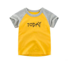 Load image into Gallery viewer, OLN Summer Kids Boys T Shirt Crown Print Short Sleeve Baby Girls T-shirts Cotton Children's T-shirt O-neck Tee Tops Boy Clothes