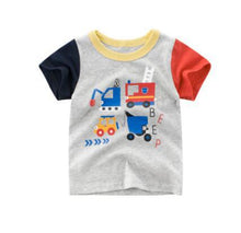 Load image into Gallery viewer, OLN Summer Kids Boys T Shirt Crown Print Short Sleeve Baby Girls T-shirts Cotton Children's T-shirt O-neck Tee Tops Boy Clothes