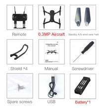 Load image into Gallery viewer, Eachine E58 WIFI FPV With Wide Angle HD Camera High Hold Mode Foldable Arm RC Quadcopter Drone RTF VS VISUO XS809HW JJRC H37 Children + All Ages