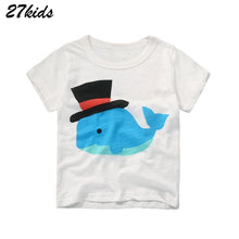 Load image into Gallery viewer, 27kids Summer Dinosaur Children Boy Girl Shirts Cotton Baby Kids Clothing for Baby Shirts Summer 2019 Tops Tee Clothes