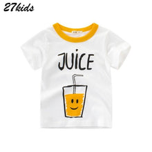 Load image into Gallery viewer, 27kids Summer Dinosaur Children Boy Girl Shirts Cotton Baby Kids Clothing for Baby Shirts Summer 2019 Tops Tee Clothes