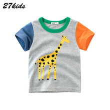 Load image into Gallery viewer, 27kids Summer Dinosaur Children Boy Girl Shirts Cotton Baby Kids Clothing for Baby Shirts Summer 2019 Tops Tee Clothes