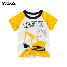 Load image into Gallery viewer, 27kids Summer Dinosaur Children Boy Girl Shirts Cotton Baby Kids Clothing for Baby Shirts Summer 2019 Tops Tee Clothes