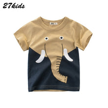 Load image into Gallery viewer, 27kids Summer Dinosaur Children Boy Girl Shirts Cotton Baby Kids Clothing for Baby Shirts Summer 2019 Tops Tee Clothes