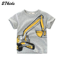 Load image into Gallery viewer, 27kids Summer Dinosaur Children Boy Girl Shirts Cotton Baby Kids Clothing for Baby Shirts Summer 2019 Tops Tee Clothes