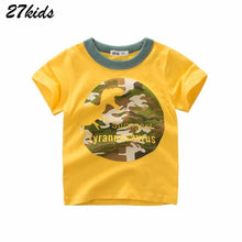 Load image into Gallery viewer, 27kids Summer Dinosaur Children Boy Girl Shirts Cotton Baby Kids Clothing for Baby Shirts Summer 2019 Tops Tee Clothes