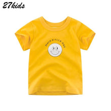 Load image into Gallery viewer, 27kids Summer Dinosaur Children Boy Girl Shirts Cotton Baby Kids Clothing for Baby Shirts Summer 2019 Tops Tee Clothes