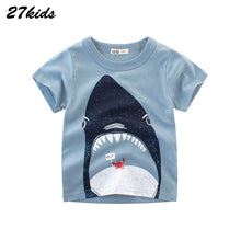 Load image into Gallery viewer, 27kids Summer Dinosaur Children Boy Girl Shirts Cotton Baby Kids Clothing for Baby Shirts Summer 2019 Tops Tee Clothes