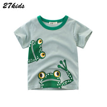 Load image into Gallery viewer, 27kids Summer Dinosaur Children Boy Girl Shirts Cotton Baby Kids Clothing for Baby Shirts Summer 2019 Tops Tee Clothes