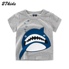 Load image into Gallery viewer, 27kids Summer Dinosaur Children Boy Girl Shirts Cotton Baby Kids Clothing for Baby Shirts Summer 2019 Tops Tee Clothes