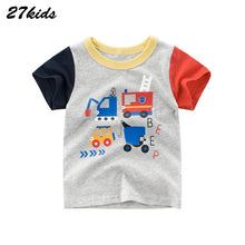 Load image into Gallery viewer, 27kids Summer Dinosaur Children Boy Girl Shirts Cotton Baby Kids Clothing for Baby Shirts Summer 2019 Tops Tee Clothes