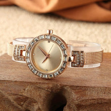 Load image into Gallery viewer, Women Fashion Round Rhinestone Analog Quartz Watch Buckle Fashion  Best High Quality Unisex Watch ValeriusCreate