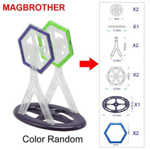 Load image into Gallery viewer, 1Pcs Big Size Magnetic Blocks DIY building Single Bricks Part Accessory Construction Magnet Designer Educational Toys For Kids Children