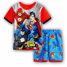 Load image into Gallery viewer, Kids Boys Girls Clothes Baby Pajamas Summer Short Sleeved Set Cartoon Spiderman Minnie Lackey Children Sleepwear